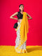 Nayantara Yellow and Black Jamdani Cotton Saree